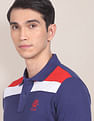 U.S. Polo Assn. Logo Embroidered Colour Block Polo Shirt