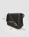 Tommy Hilfiger Printed Black Polyester Sling Bags