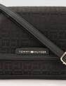 Tommy Hilfiger Printed Black Polyester Sling Bags