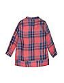 U.S. Polo Assn. Kids Girls Check Popover Top