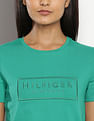 Tommy Hilfiger Crew Neck Brand Embroidered T-Shirt