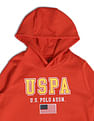 U.S. Polo Assn. Kids Boys Brand Printed Hooded Sweatshirt