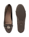 U.S. Polo Assn. Women Panelled All Over Monogram Ballerinas
