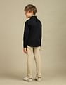 U.S. Polo Assn. Kids Boys Sateen Cotton Shirt