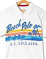 U.S. Polo Assn. Kids Boys Graphic Print Polo Shirt