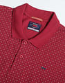 Flying Machine Cotton Pique All Over Print Polo Shirt