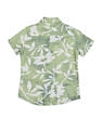 U.S. Polo Assn. Kids Boys Regular Fit Tropical Printed Shirt