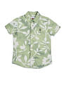 U.S. Polo Assn. Kids Boys Regular Fit Tropical Printed Shirt