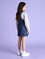 U.S. Polo Assn. Kids Girls Corduroy Dungree Dress