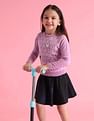 U.S. Polo Assn. Kids Girls Flip Sequence Sweater