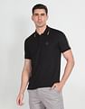 Arrow Newyork Ribbed Collar Solid Polo Shirt