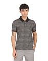 AD by Arvind Cotton Geometric Printed Polo Shirt