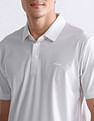 USPA Active Textured Slim Fit Polo Shirt