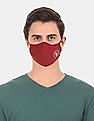 U.S. Polo Assn. Unisex Adults Maroon Triple Layer Anti Bacterial Reusable Outdoor Face Masks - Pack Of 3