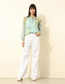 U.S. Polo Assn. Women Abstract Printed Chiffon Top