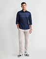 Arrow Sport Horizontal Striped Twill Shirt