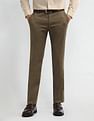 Arrow Mid Rise Carson Tapered Fit Trousers