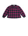 U.S. Polo Assn. Kids Girls Regular Fit Checked Top