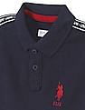 U.S. Polo Assn. Kids Ribbed Collar Brand Tape Polo Shirt