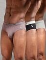 U.S. Polo Assn. Solid Low Rise OEB15 Briefs - Pack Of 3