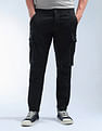 Flying Machine Solid Relaxed Fit Knitted Joggers