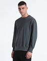 Flying Machine Oversized Solid Sweatshirt