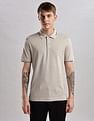 Calvin Klein Jeans Solid Slim Fit Cotton Polo Shirt