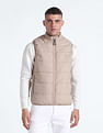 Flying Machine High Neck Sleeveless Quilted Jacket