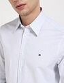 Tommy Hilfiger Striped Slim-Fit Poplin Woven Shirt