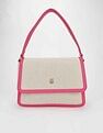 Tommy Hilfiger Solid Pink Polyester Hand Bags