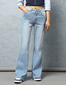 Flying Machine Women Ultra Wide Flare Mid Rise Jeans