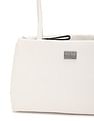 Tommy Hilfiger Solid White Pu Shoulder Bag