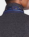 U.S. Polo Assn. Men Navy Slim Fit Patterned Casual Blazer