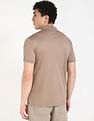 Calvin Klein Jeans Solid Regular-Fit Cotton Polo T-Shirt