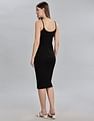 Tommy Hilfiger Womens Black Solid Dresses