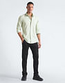 Flying Machine Vertical Stripe Cotton Shirt