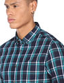 Flying Machine Plaid Check Cotton Shirt