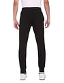 Tommy Hilfiger Men Black Mid Rise Roundall Graphic Sweatpants