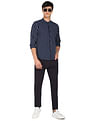 Flying Machine Vertical Stripe Cotton Twill Shirt