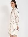 Tommy Hilfiger Viscose Spread Collar Wrap Dress