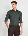 Arrow Newyork Self Design Twill Shirt