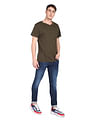 Flying Machine Mid Rise Denim Weave Whiskered Jeans