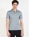 Calvin Klein Jeans Solid Regular-Fit Cotton Polo T-Shirt