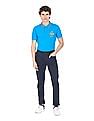 U.S. Polo Assn. Striped Collar Pique Polo Shirt