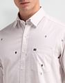Arrow Sport Manhattan Slim Fit Geometric Print Shirt