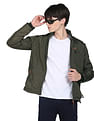 Flying Machine High Neck Panel Solid Jacket