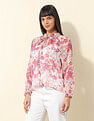 U.S. Polo Assn. Women Sheer Floral Printed Top