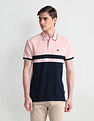 Arrow Sports Colour Block Cotton Polo Shirt