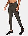 Flying Machine Elasticized Waist Cotton Print Joggers
