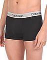 Calvin Klein Underwear Men Black Classic Fit Low Rise Trunks - Pack Of 3